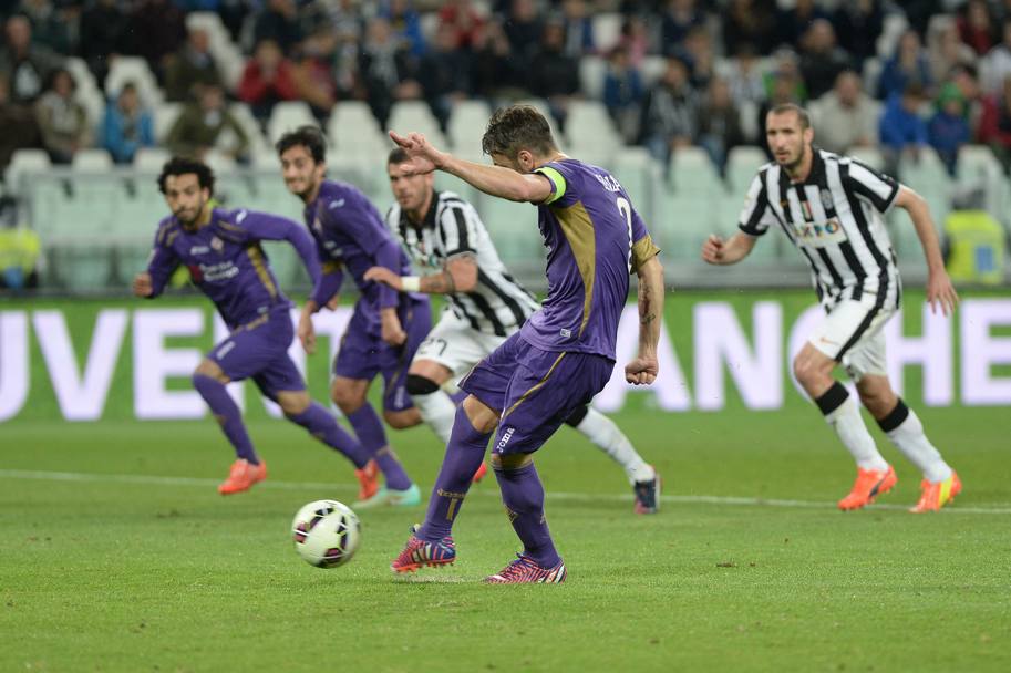 La Fiorentina era passata in vantaggio al 33’ su calcio di rigore con Gonzalo Rodriguez. Ap